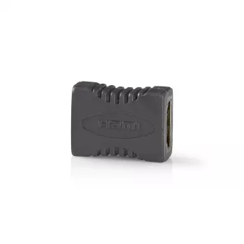 Nedis CVBW34900AT HDMI adapteris moteriškas–moteriškas su paauksuotais kontaktais, antracito spalvos