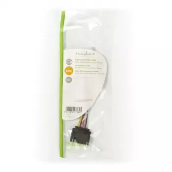 Nedis CCGP73520VA015 vidinis maitinimo laidas 0,15 m 2 x SATA 15 kaiščių Molex 4 kaiščių