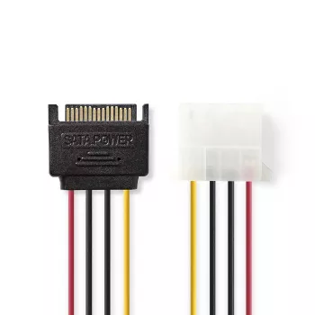 Vidinis maitinimo laidas Nedis CCGP73530VA015 0,15 m SATA 15-pin → Molex 4-pin