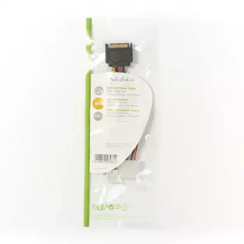 Nedis CCGP73550VA015 vidinis maitinimo kabelis 0,15 m SATA 15-pin kištukas