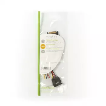 Nedis CCGP73555VA015 vidinis maitinimo kabelis 0.15 m SATA 15 kontaktų Molex