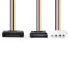Nedis CCGP73555VA015 vidinis maitinimo kabelis 0.15 m SATA 15 kontaktų Molex