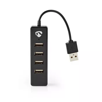USB šakotuvas Nedis UHUBU2420BK USB 2.0 480 Mbit/s juodas