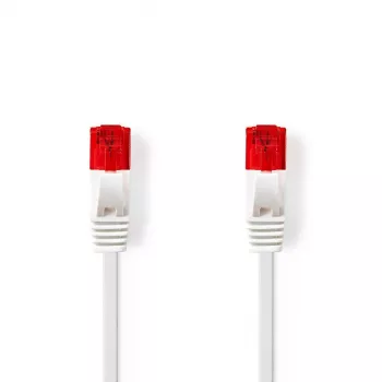 Nedis CCGP85216WT100 tinklo kabelis 10 m Cat6 U/UTP baltas