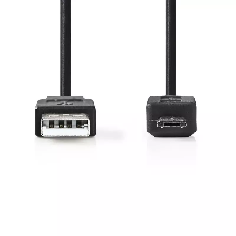 Nedis USB 2.0 laidas 3 m USB A – Micro-USB B juodas