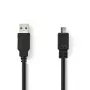 Nedis USB 2.0 laidas 3 m USB A – Micro-USB B juodas