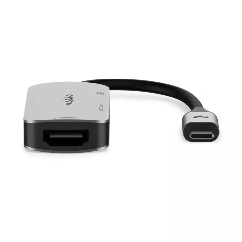 USB šakotuvas Nedis CCGB64230GY01 Type-C 5000 Mbit/s pilka