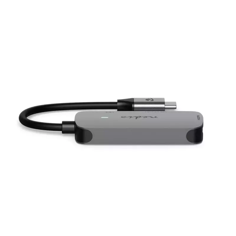 USB šakotuvas Nedis CCGB64230GY01 Type-C 5000 Mbit/s pilka