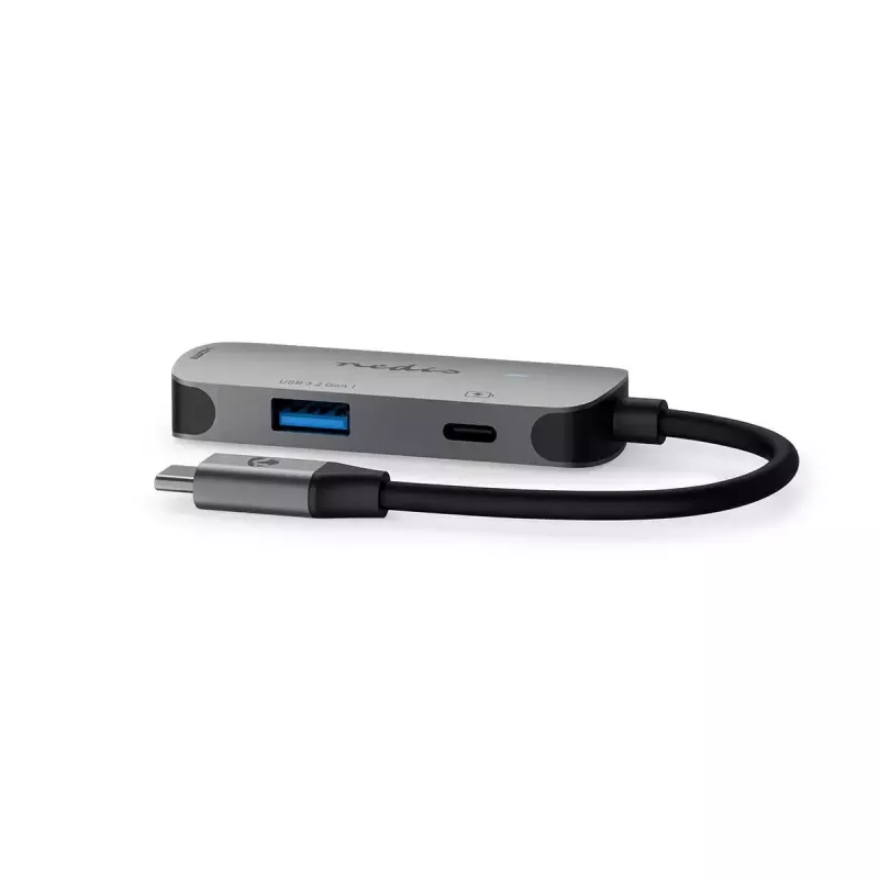 USB šakotuvas Nedis CCGB64230GY01 Type-C 5000 Mbit/s pilka