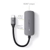 USB šakotuvas Nedis CCGB64230GY01 Type-C 5000 Mbit/s pilka