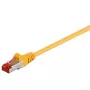 Patch kabelis CAT6 S/FTP (PiMF), 2 m, geltonas, RJ-45–RJ-45, aliuminio/variniai kontaktai
