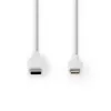 Lightning laidas Nedis CCGW39650WT10 1 m baltas USB-C