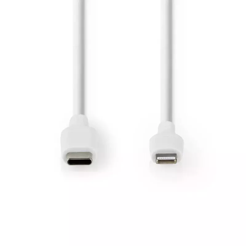 Lightning laidas Nedis CCGW39650WT10 1 m baltas USB-C
