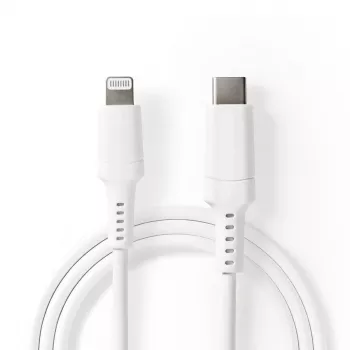 Lightning laidas Nedis CCGW39650WT10 1 m baltas USB-C