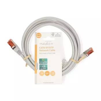 Tinklo laidas Nedis CCGL85220GY20 RJ-45 Cat6 2 m Pilka