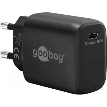 Įkroviklis Universalus Juodas Goobay 65405 USB Type-C Greitas Įkrovimas