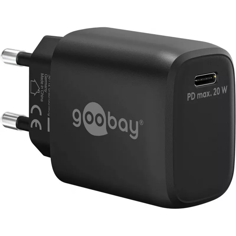 Įkroviklis Universalus Juodas Goobay 65405 USB Type-C Greitas Įkrovimas