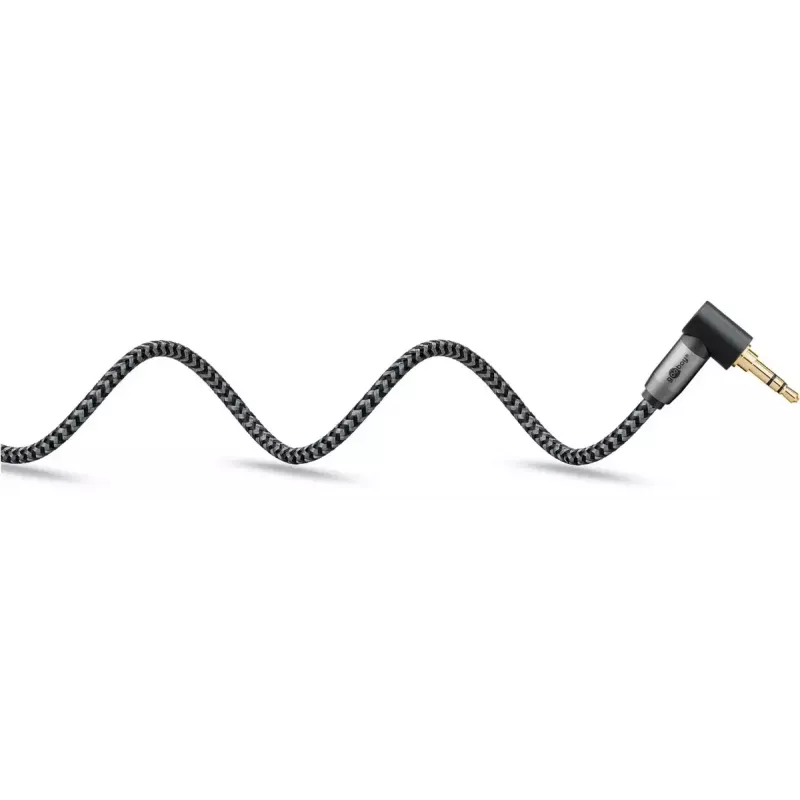 Garso laidas Goobay (WENTRONIC) 3,5 mm TRS – 3,5 mm TRS, 3 m, varis, auksuoti kontaktai, magnetinis ekranavimas