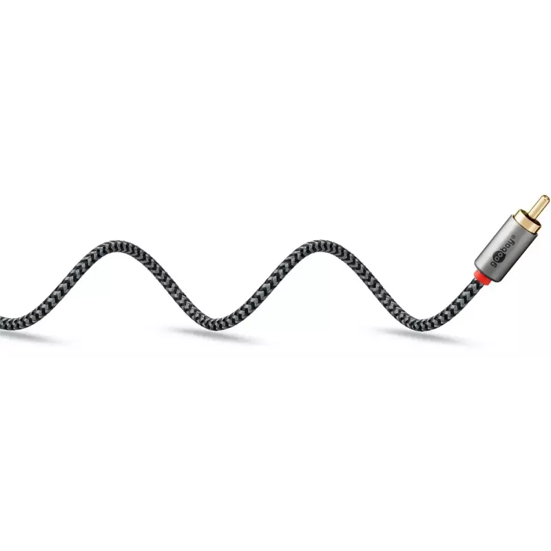 Garso laidas WENTRONIC Goobay 65289 – 3 m, 3,5 mm lizdas į 2×RCA kištuką, variniai laidininkai, paauksuoti kontaktai