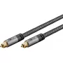 Optinis garso kabelis Goobay (WENTRONIC) 65306 — 3 m TOSLINK vyriškas į vyrišką, varis, auksuoti kontaktai, juodas/sidabrinis