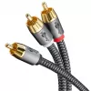 Garso kabelis RCA WENTRONIC Goobay 65302 — 2xRCA į RCA, 5 m, varis, auksuoti kontaktai, magnetinis ekranavimas