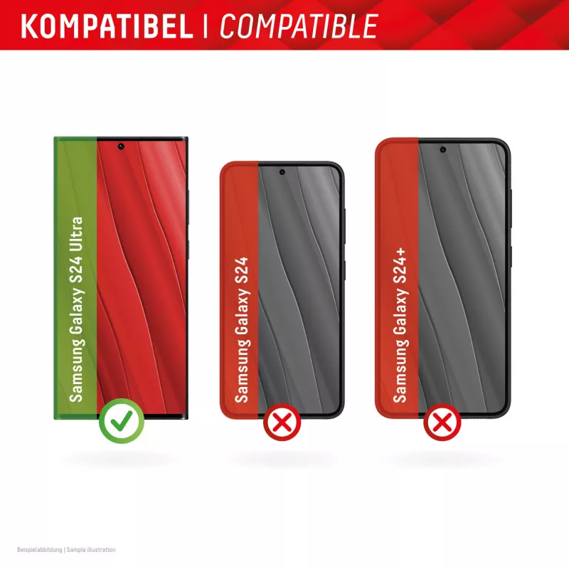 Displex ekrano apsauginis stiklas + dėklas Samsung Galaxy S24 Ultra, Eco montavimo rėmelis, pilnas uždengimas