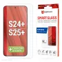 Displex Smart Glass (9H) Samsung Galaxy S24+/S25+ apsauginis stiklas su EASY-ON® lipdukais