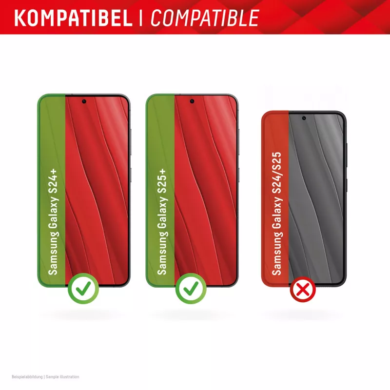 Displex Smart Glass (9H) Samsung Galaxy S24+/S25+ apsauginis stiklas su EASY-ON® lipdukais