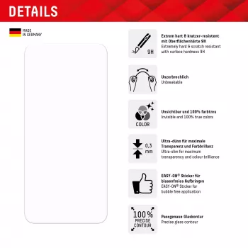Displex Smart Glass (9H) Samsung Galaxy A24/A25 5G apsauginis stiklas su montavimo lipduku, nedūžtantis
