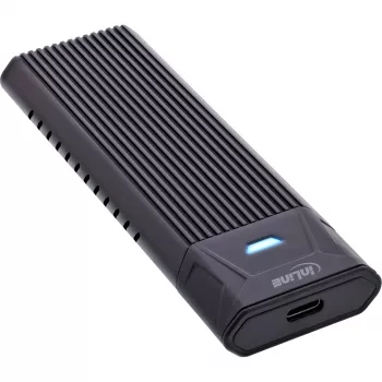 InLine USB3.2 Gen.2 USB-C korpusas M.2 SSD (PCIe NVMe ir SATA)