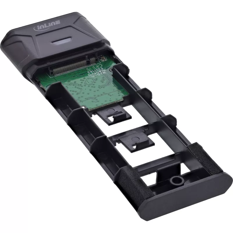 InLine USB3.2 Gen.2 USB-C korpusas M.2 SSD (PCIe NVMe ir SATA)