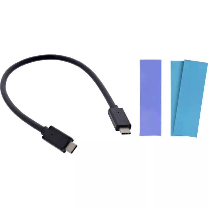 InLine USB3.2 Gen.2 USB-C korpusas M.2 SSD (PCIe NVMe ir SATA)