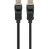 DisplayPort kabelis Goobay 64800 5 m, juodas, jungtis DisplayPort – DisplayPort