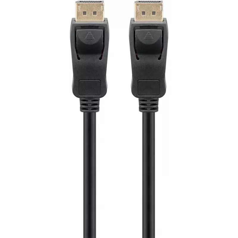 DisplayPort kabelis Goobay 64800 5 m, juodas, jungtis DisplayPort – DisplayPort