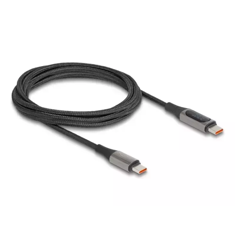 DeLOCK USB 2.0 duomenų ir greito įkrovimo laidas USB Type-C vyriškas į vyrišką PD 3.0 100 W 2 m