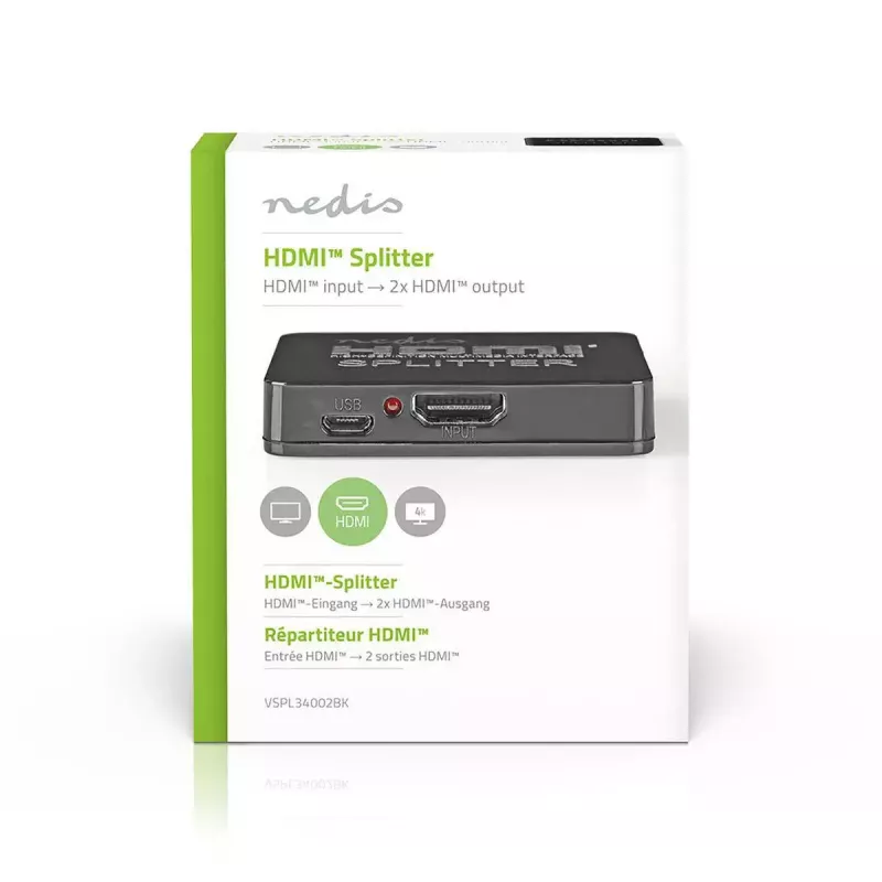 HDMI vaizdo skirstytuvas Nedis VSPL34002BK