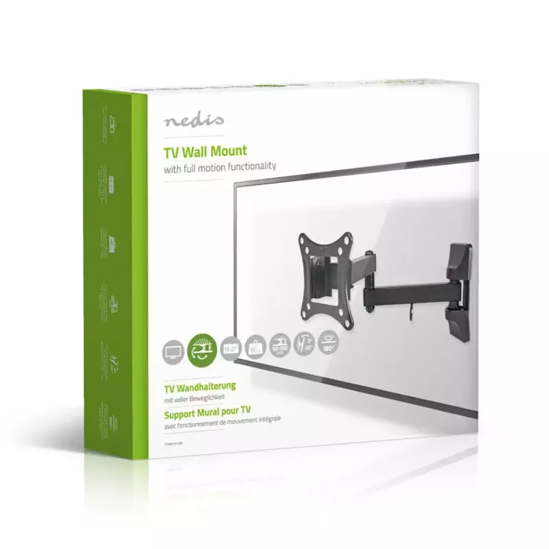 TV laikiklis Nedis TVWM1510BK 68,6 cm 27 col. Juodas 15 kg