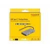 DeLOCK USB-C Dock 4K Dual HDMI MST USB 3.2 SD LAN PD 3.0