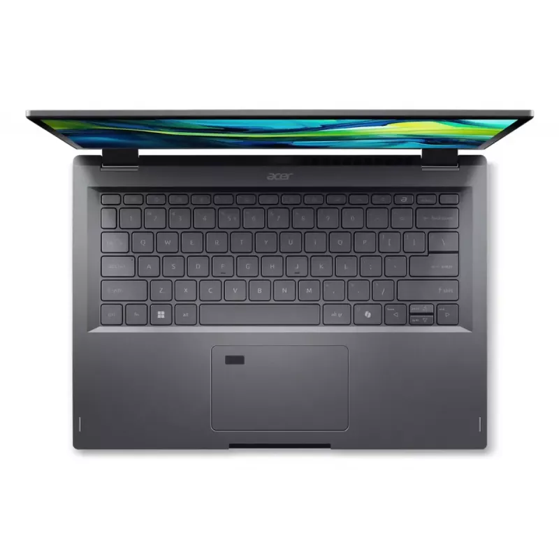 Konvertuojamas nešiojamas kompiuteris Acer Aspire Spin 14 ASP14-52MTN-75Q5 — Intel Core Ultra 7 155U, 14 colių WUXGA jutiklinis, 16 GB LPDDR5x, 1 TB SSD, Wi‑Fi 6, Windows 11 Home, pilka