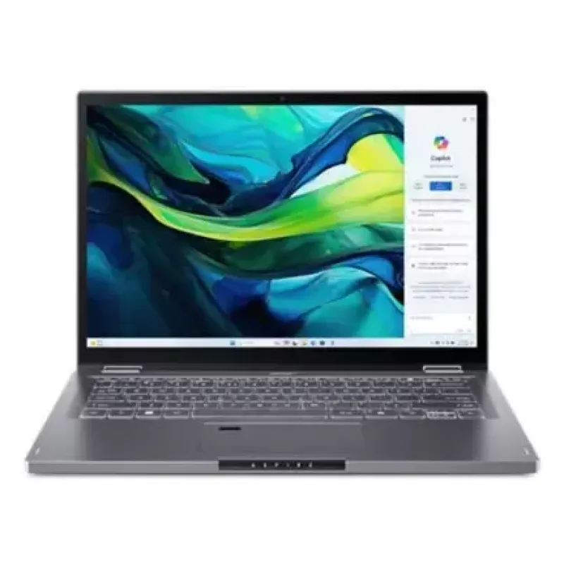 Nešiojamas kompiuteris konvertuojamas Acer Aspire Spin 14 ASP14-52MTN — Intel Core Ultra 7 155U, 14 col. WUXGA liečiamasis, 32 GB LPDDR5x, 1 TB SSD, Wi‑Fi 6E, Windows 11 Home