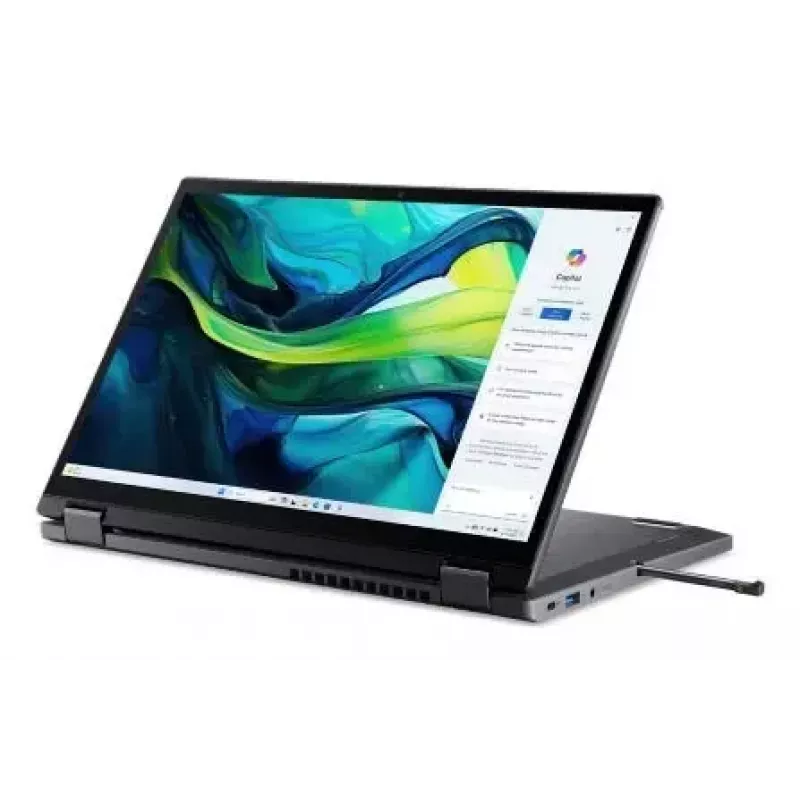 Nešiojamas kompiuteris konvertuojamas Acer Aspire Spin 14 ASP14-52MTN — Intel Core Ultra 7 155U, 14 col. WUXGA liečiamasis, 32 GB LPDDR5x, 1 TB SSD, Wi‑Fi 6E, Windows 11 Home