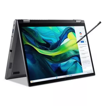 Nešiojamas kompiuteris konvertuojamas Acer Aspire Spin 14 ASP14-52MTN — Intel Core Ultra 7 155U, 14 col. WUXGA liečiamasis, 32 GB LPDDR5x, 1 TB SSD, Wi‑Fi 6E, Windows 11 Home