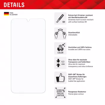 Displex Smart Glass (9H) Samsung Galaxy A26/A16 (5G)/A17 (4G/5G), montavimo lipdukas, nedūžtantis