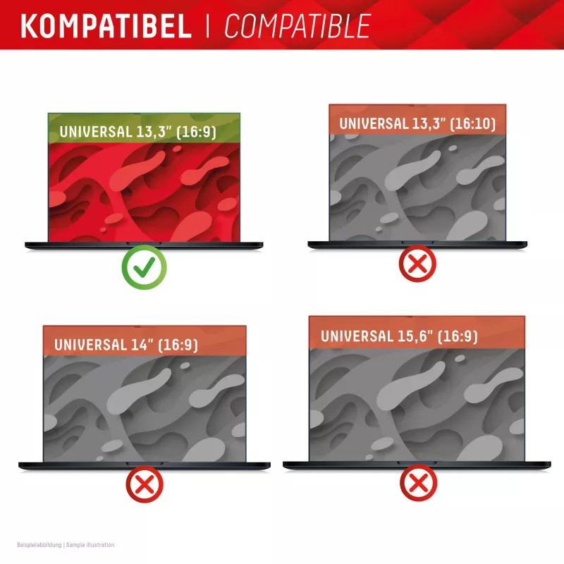 Displex PRIVACY SAFE nuimamas dvipusis privatumo filtras nešiojamam kompiuteriui 13,3'' (16:9)