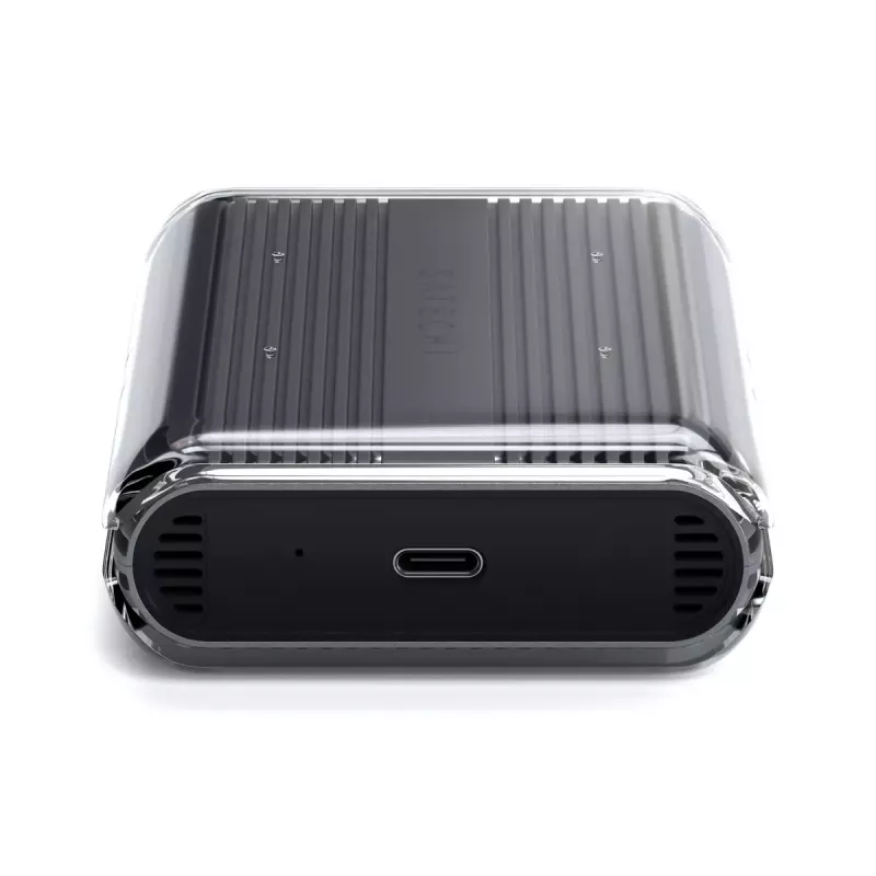 Satechi USB4 NVMe SSD Pro išorinis SSD dėklas 4 TB 40 Gbit/s pilkas permatomas