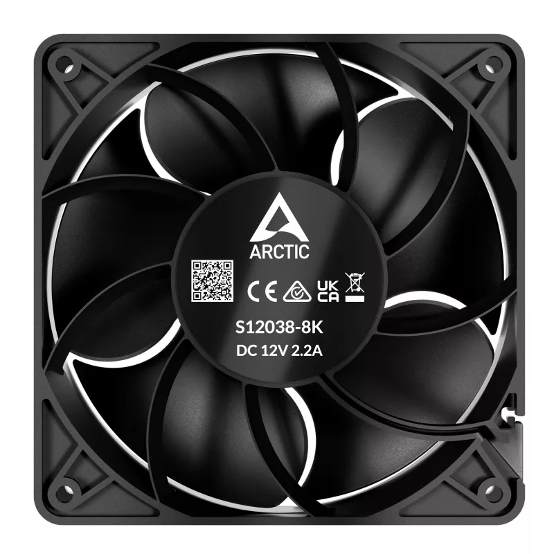 Ventiliatorius ARCTIC S12038-8K 120 mm 8000 aps/min Serverinis 370 m³/h 37 mmH2O