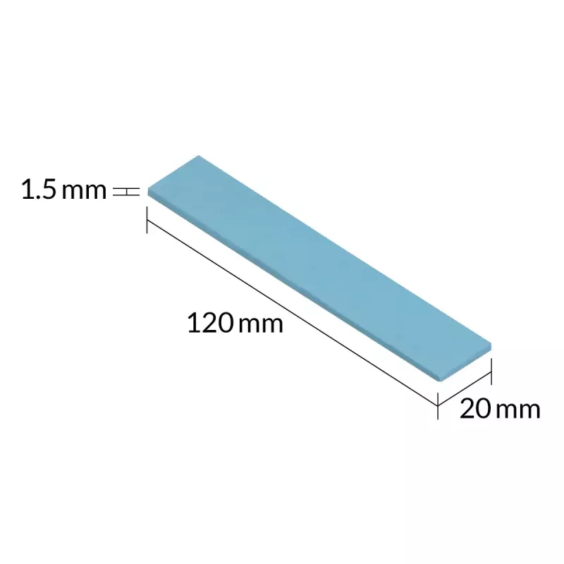 ARCTIC TP-3 Premium našumo šiluminė pagalvėlė 120 x 20 mm, 1,5 mm