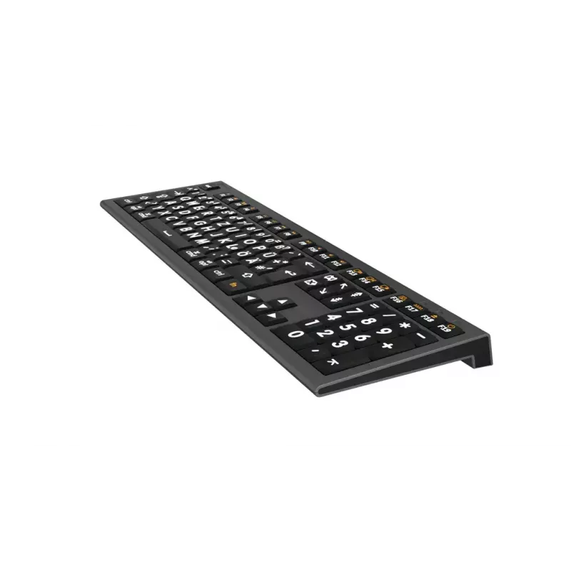 Logickeyboard LKB-LPWB-A2M-DE klaviatūra, universali USB, QWERTZ, juoda