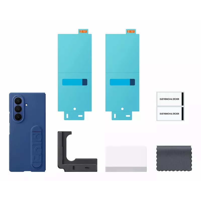 Apsauginis silikoninis dėklas Samsung Galaxy Fold7 – mėlynas, modelis EF‑MF966CNEGWW