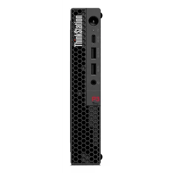 Lenovo ThinkStation P3 Tiny Intel® Core™ i9-14900 64 GB DDR5 1 TB SSD Windows 11 Pro Mini PC darbo stotis juoda